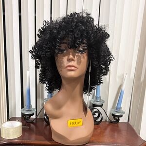 Black Curly Wig for Women